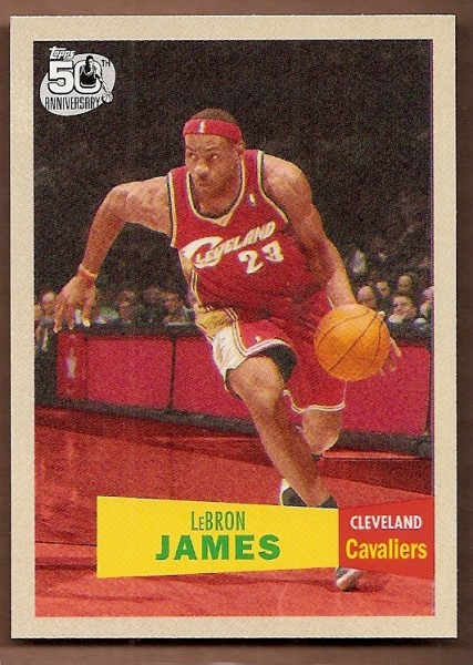2007-08 Topps 1957-58 Variations #23 LeBron James