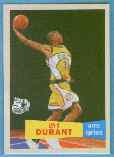 2007-08 Topps 1957-58 Variations #112 Kevin Durant