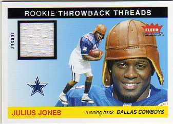 2004 Fleer Tradition Rookie Throwback Threads Jerseys #TTJJ Julius Jones