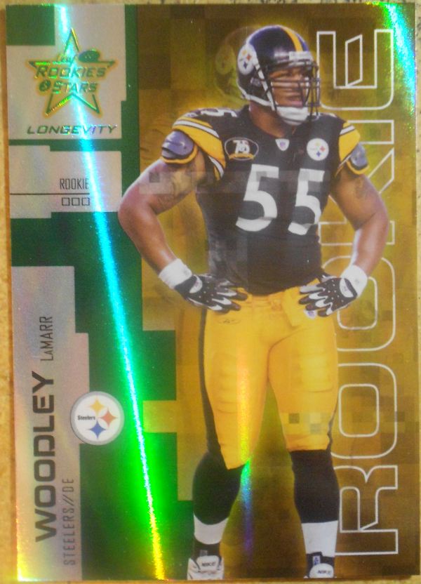 2007 Leaf Rookies and Stars Longevity Emerald #162 LaMarr Woodley