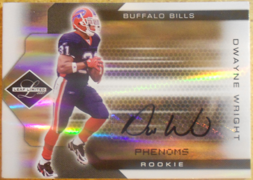 2007 Leaf Limited #316 Dwayne Wright AU RC