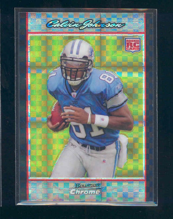 2007 Bowman Chrome Xfractors #75 Calvin Johnson