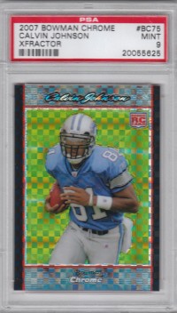 2007 Bowman Chrome Xfractors #75 Calvin Johnson front image
