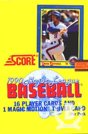 1990 Score Baseball Hobby Box