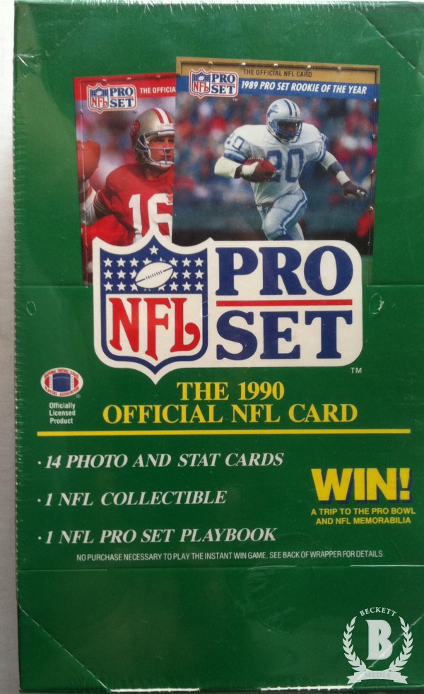 1990 Pro Set Football Hobby Box Series 1
