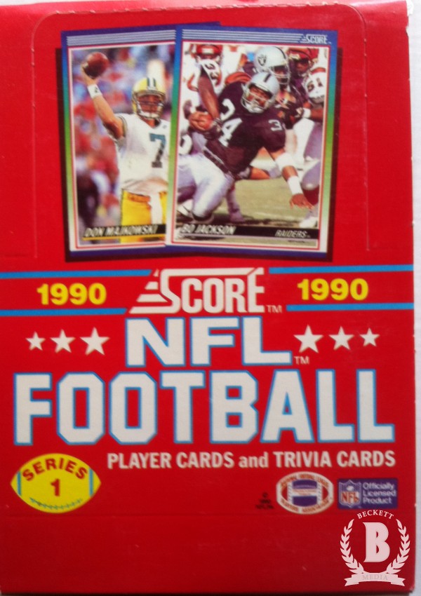 1990 Score Football Hobby Box Series 1