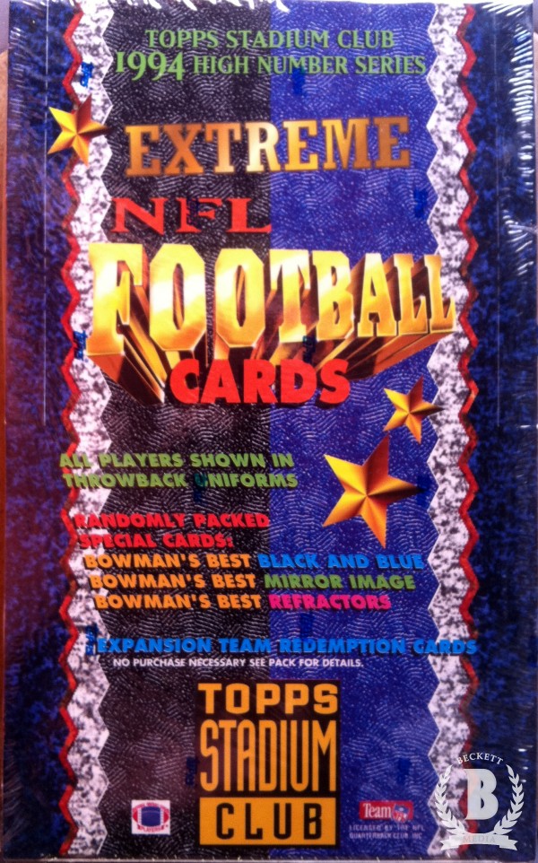 1994 Stadium Club Football Hobby Box Series 3