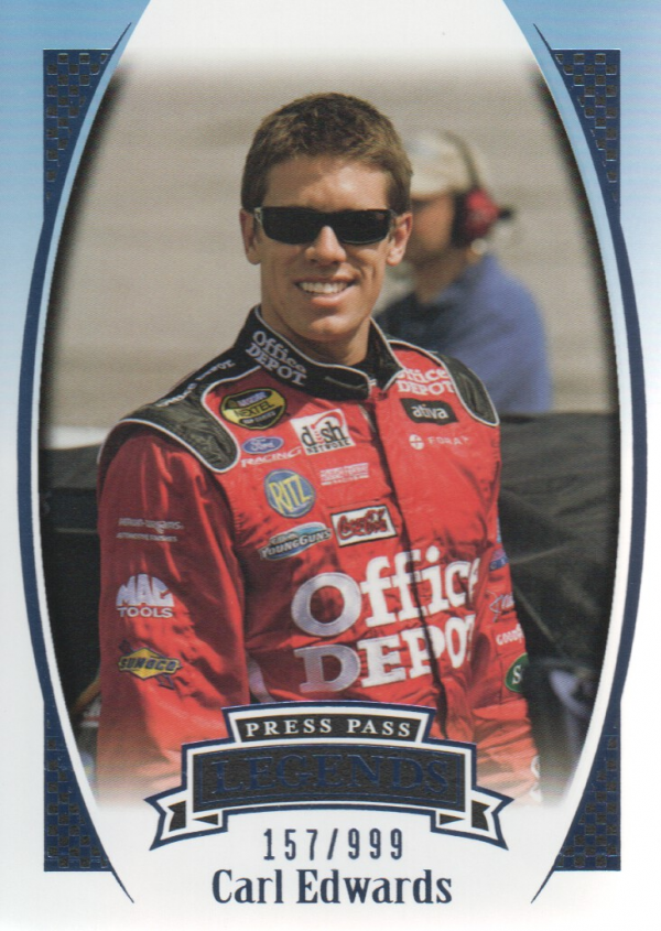2007 Press Pass Legends Blue #B48 Carl Edwards