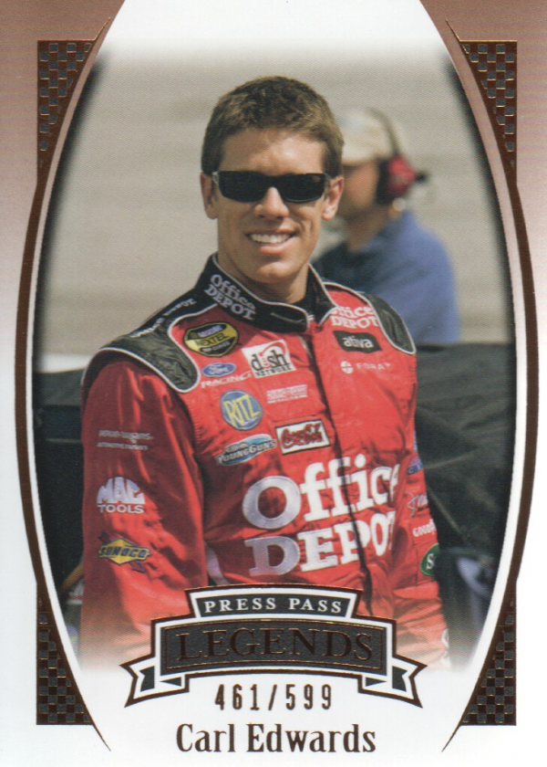 2007 Press Pass Legends Bronze #Z48 Carl Edwards