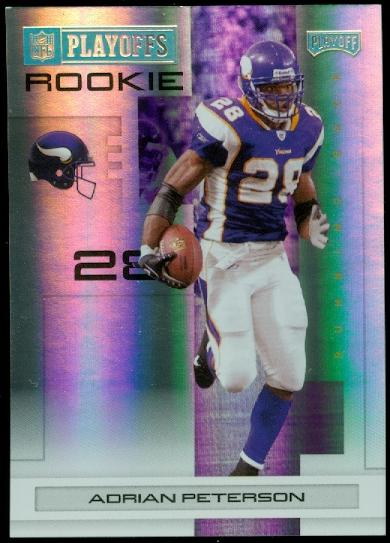2007 Playoff NFL Playoffs Gold Holofoil #101 Adrian Peterson