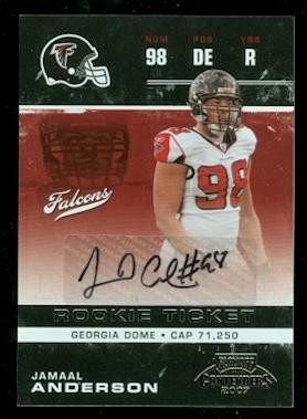 2007 Playoff Contenders #161 Jamaal Anderson AU/123* RC