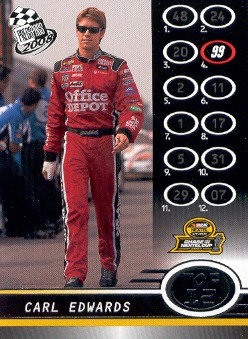 2008 Press Pass #110 Carl Edwards Top 12