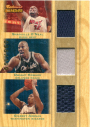 2007-08 Topps Trademark Moves Triple Relics #OHA Shaquille O'Neal/Dwight Howard/Gilbert Arenas