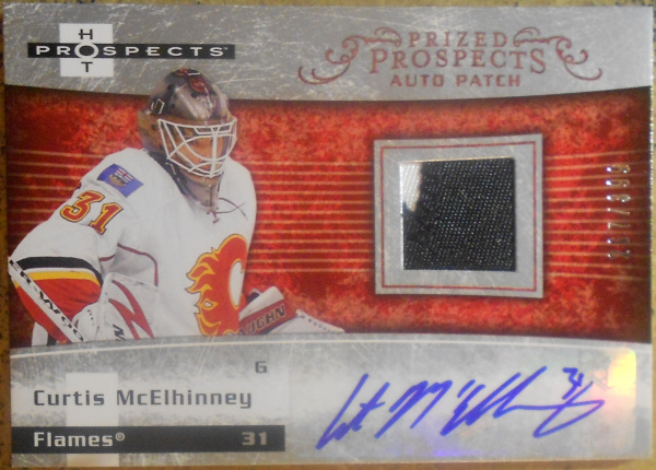 2007-08 Hot Prospects #226 Curtis McElhinney JSY AU RC