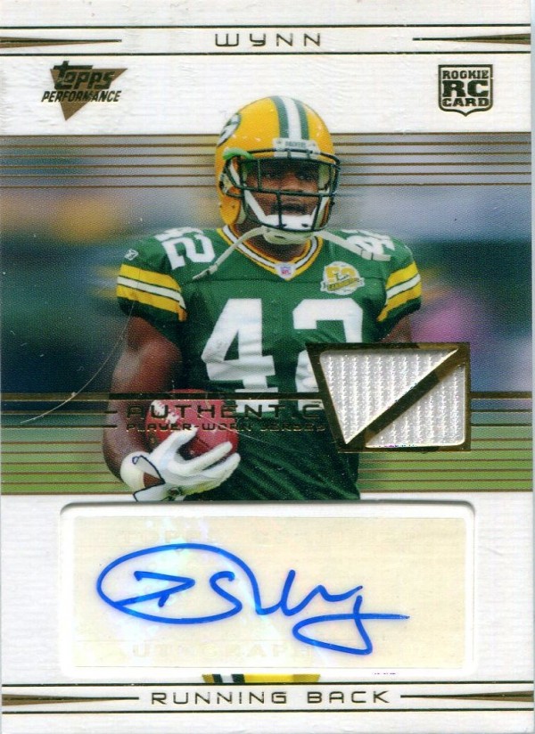 2007 Topps Performance Rookie Autographed Relics Gold #112 DeShawn Wynn