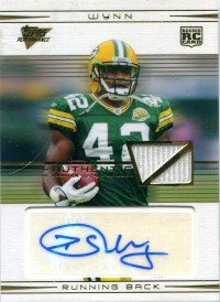 2007 Topps Performance Rookie Autographed Relics Gold #112 DeShawn Wynn front image