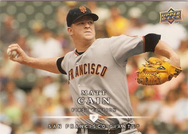 2008 Upper Deck First Edition #91 Matt Cain