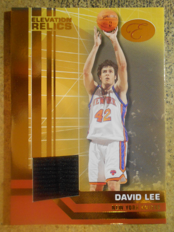 2007-08 Bowman Elevation Relics Patches Red #DL David Lee