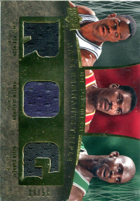 2007-08 Upper Deck Premier Rare Remnants Triple Gold #OGR David Robinson/Hakeem Olajuwon/Kevin Garnett front image
