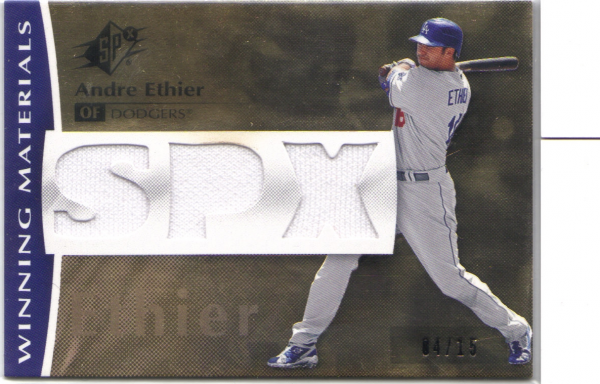 2008 SPx Winning Materials Triple SPx 15 #AE Andre Ethier