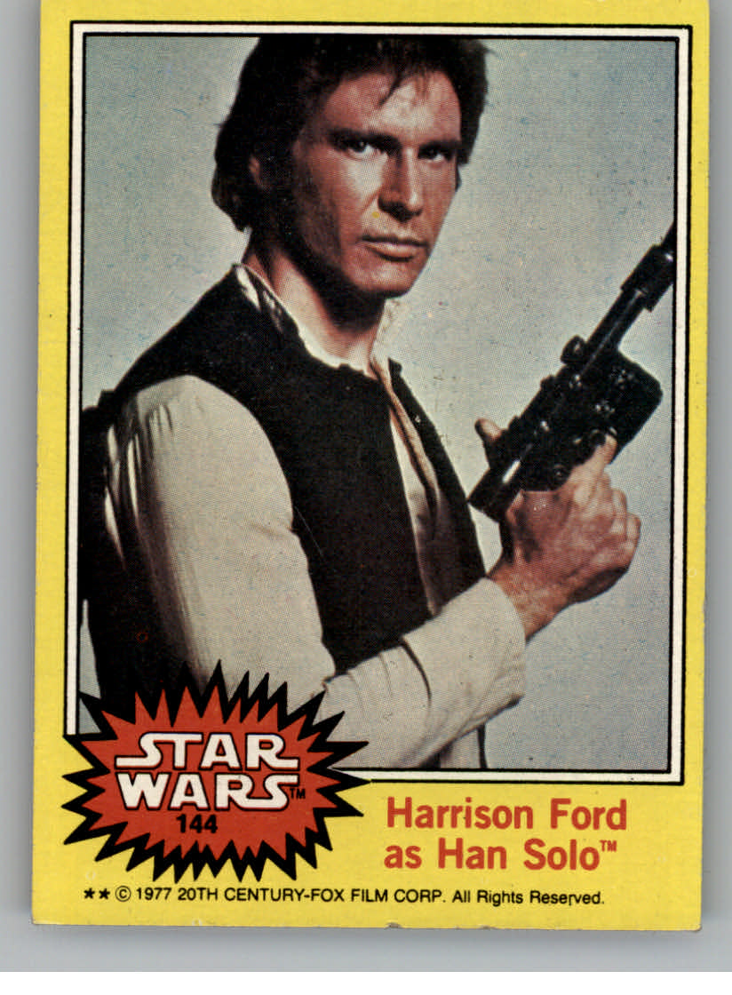 1977 star wars #144 harrison ford as han solo - vg-ex