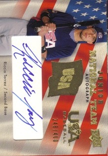 2008 Upper Deck USA Junior National Team Autographs #RT Riccio Torrez/500