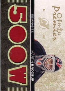2007-08 OPC Premier Remnants Quads Patches #PRMB Martin Brodeur
