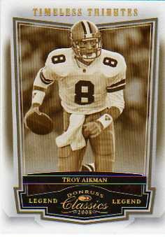 2008 Donruss Classics Timeless Tributes Gold #129 Troy Aikman