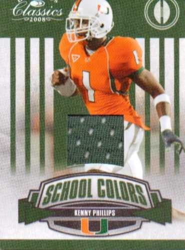 2008 Donruss Classics School Colors Jerseys #23 Kenny Phillips