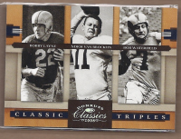 2008 Donruss Classics Classic Triples Silver Holofoil #5 Bobby Layne/Norm Van Brocklin/Bob Waterfield front image