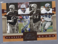 2008 Donruss Classics Classic Quads #2 Bobby Layne/Barry Sanders/Doak Walker/Lem Barney front image