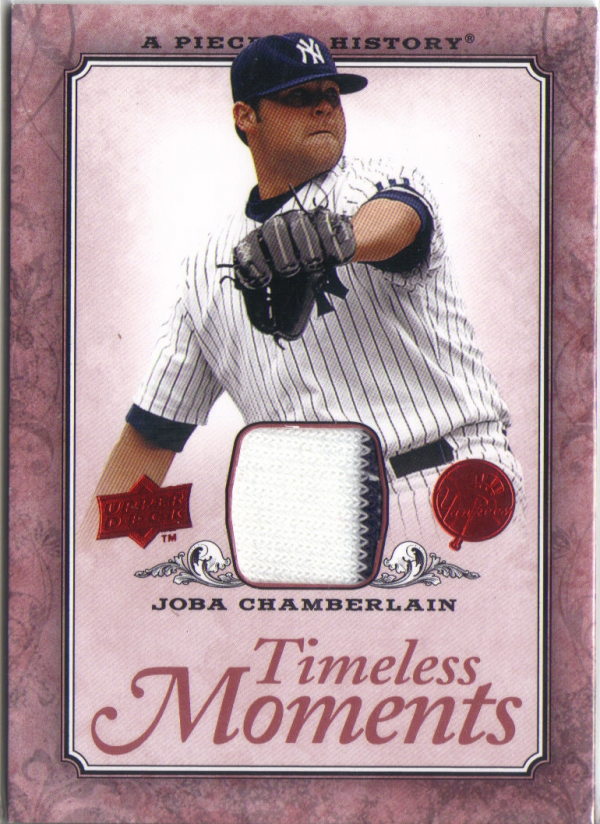 2008 UD A Piece of History Timeless Moments Jersey #34 Joba Chamberlain