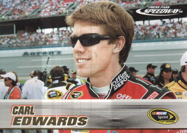 2008 Press Pass Speedway Gold #G22 Carl Edwards