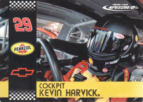 2008 Press Pass Speedway Cockpit #CP8 Kevin Harvick