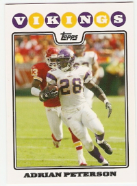 2008 Topps #65 Adrian Peterson front image