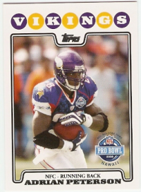 2008 Topps #298 Adrian Peterson PB front image