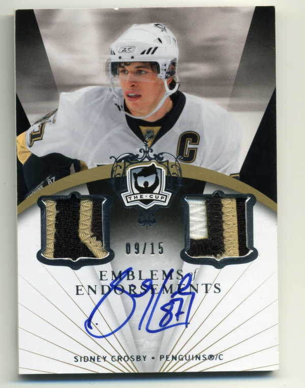 2007-08 The Cup Emblems of Endorsement #EESC Sidney Crosby