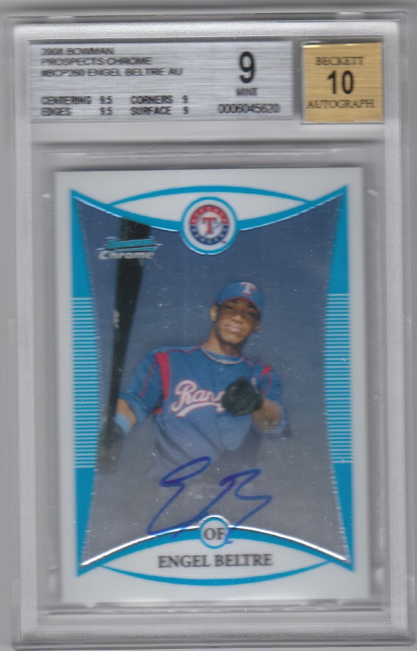 2008 Bowman Chrome Prospects #BCP260 Engel Beltre AU