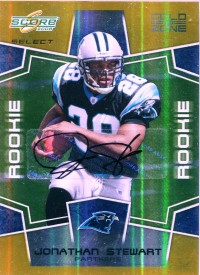 2008 Select Autographs Gold Zone #342 Jonathan Stewart/50 front image