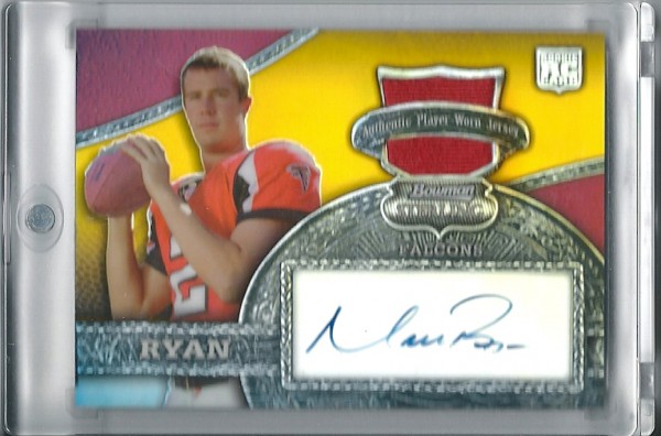 2008 Bowman Sterling Gold Relic Autographs #146 Matt Ryan/20