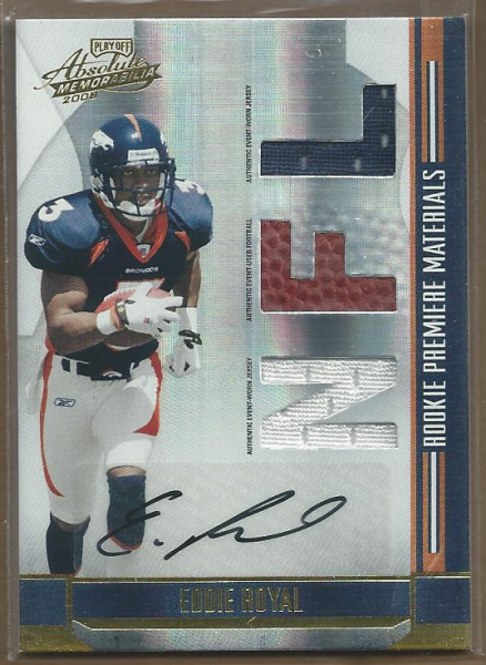 2008 Absolute Memorabilia #277 Eddie Royal RPM AU RC