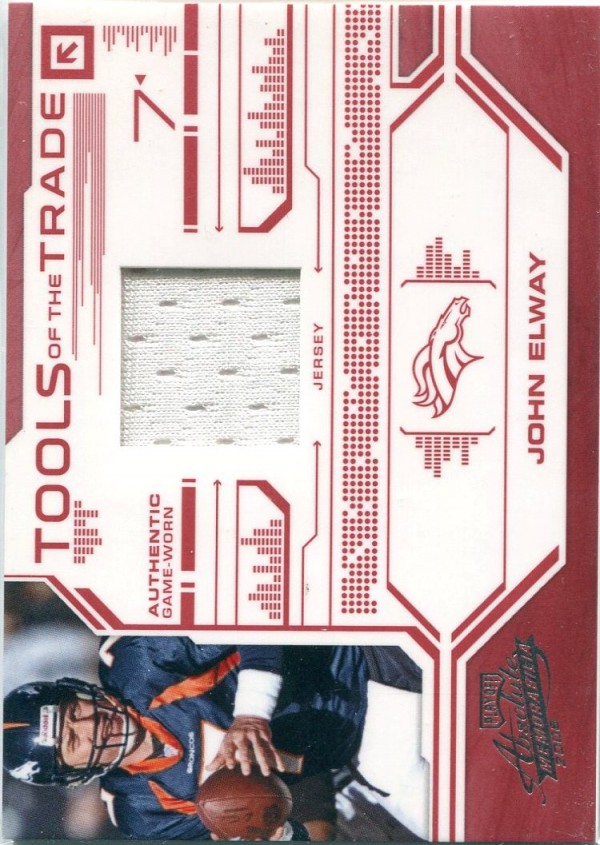 2008 Absolute Memorabilia Tools of the Trade Material Red #19 John Elway