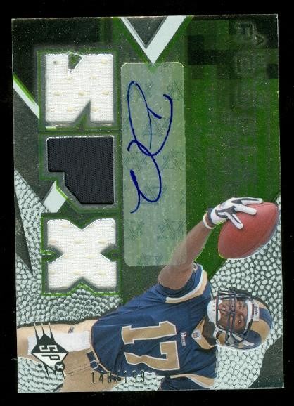 2008 SPx Green Holofoil Rookies #151 Donnie Avery JSY AU