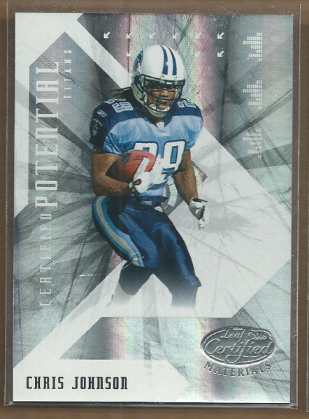 2008 Leaf Certified Materials Certified Potential Mirror #5 Chris Johnson