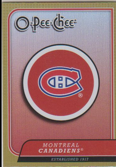 2008-09 O-Pee-Chee Team Checklists #CL16 Montreal Canadiens