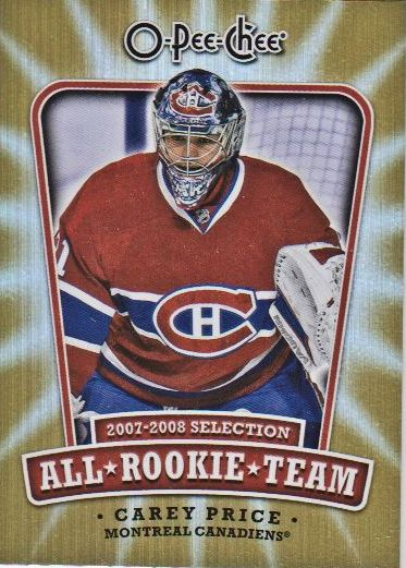 2008-09 O-Pee-Chee All-Rookie Team #ARTCP Carey Price