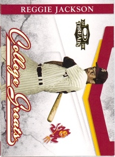 2008 Donruss Threads College Greats #2 Reggie Jackson