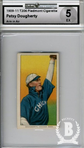 1909-11 T206 #142 Patsy Dougherty Arm in Air