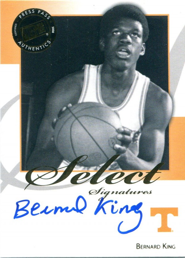 2008-09 Press Pass Legends Select Signatures #BK Bernard King
