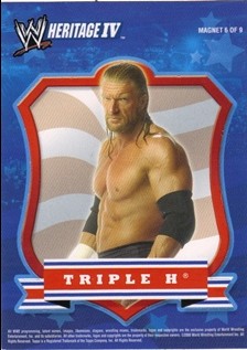 2008 Topps Heritage IV WWE Magnets #6 Triple H